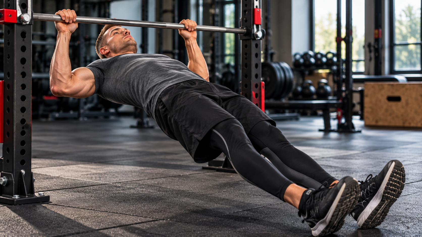 Australian pull-up: tecnica, muscoli coinvolti e progressioni